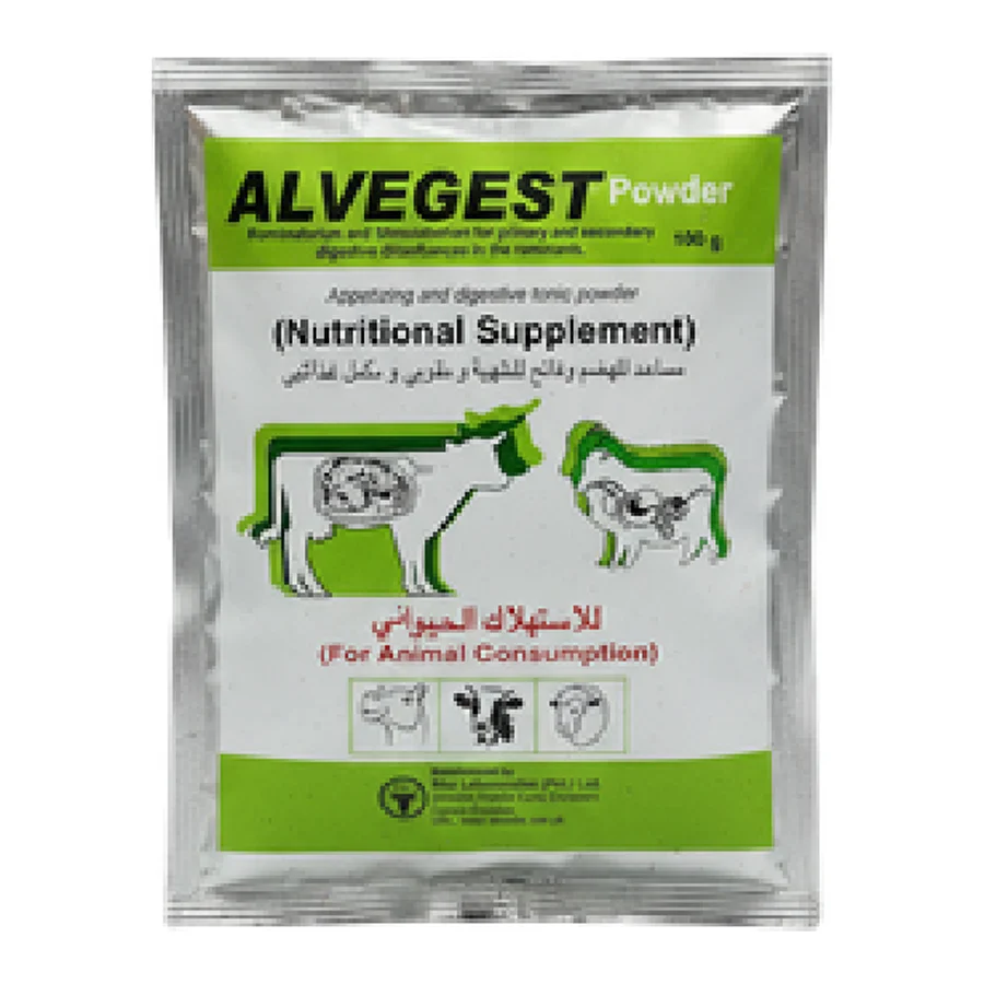 Alvegest Powder packaging